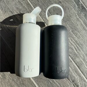 bkr Matte Black and Light Gray Bottles